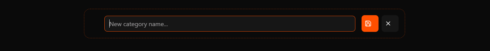 TableGreet Create Category Modal and Layout Settings